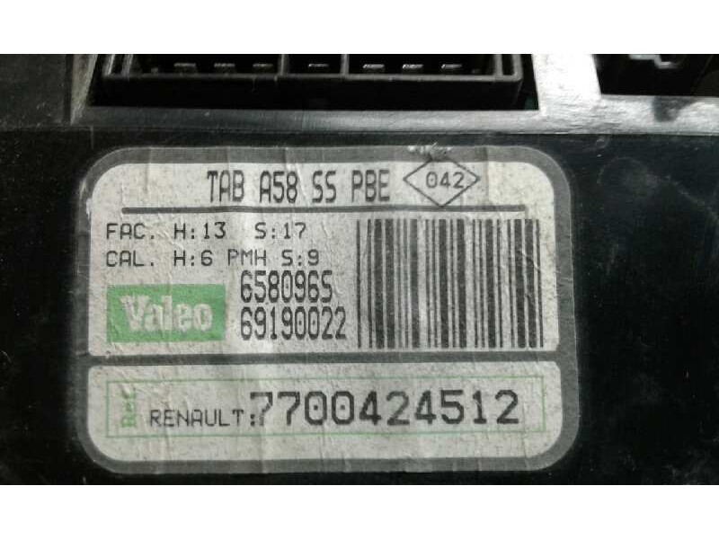 Recambio de mando climatizador para renault safrane (b54) referencia OEM IAM 658096S  7700424512