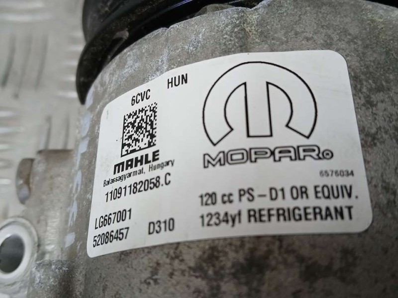 Recambio de compresor aire acondicionado para fiat tipo ii (357) berlina cross referencia OEM IAM 52086457 11091182058C MOPAR