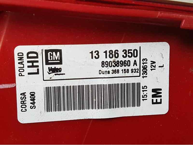 Recambio de piloto trasero izquierdo para opel corsa d selective referencia OEM IAM 13186350 89038960A VAELO