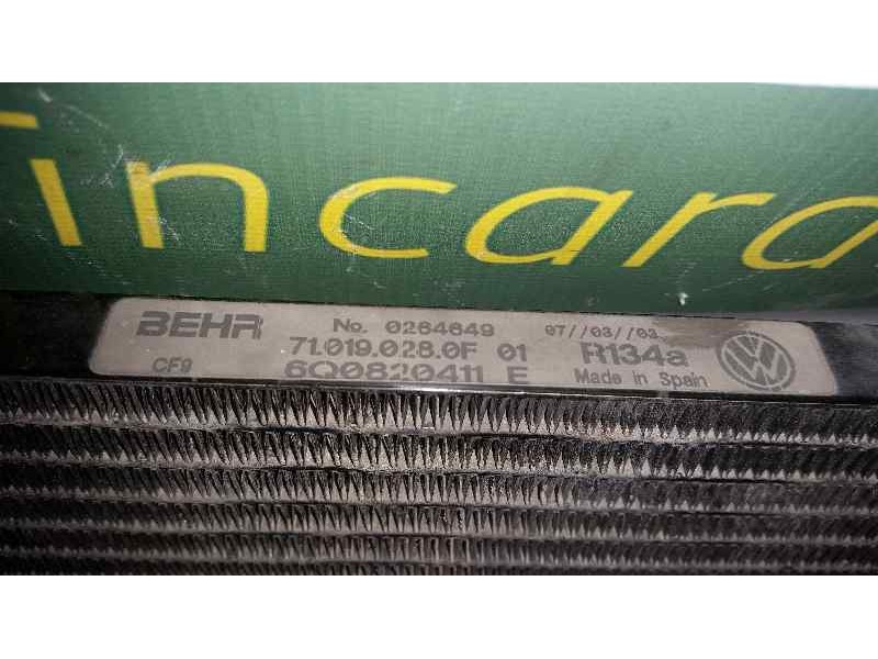 Recambio de condensador / radiador aire acondicionado para volkswagen polo (9n1) highline referencia OEM IAM 710190280F 6Q082041
