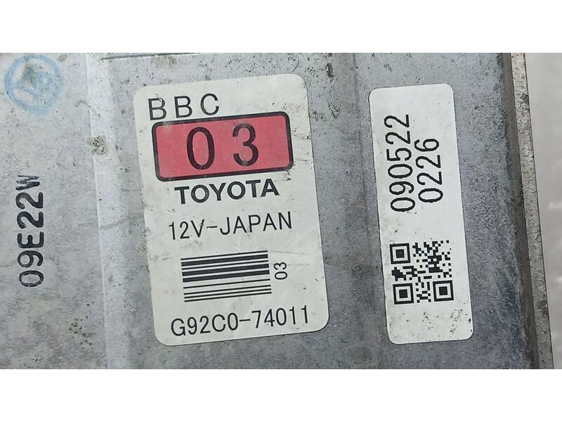 Recambio de modulo electronico para toyota iq 2 referencia OEM IAM G92C074011  0905220226