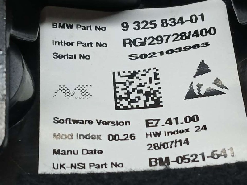 Recambio de cuadro instrumentos para bmw mini cabrio (r57) cooper referencia OEM IAM 932583401 29728400 IZQUIERDO RPM