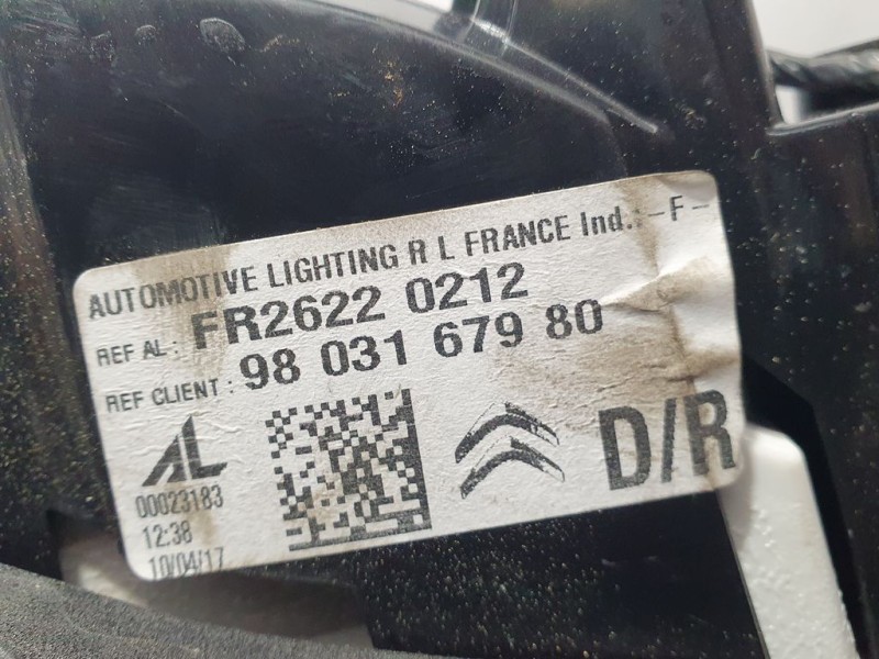 Recambio de piloto trasero derecho para citroën ds5 desire referencia OEM IAM 9803167980  INTERIOR