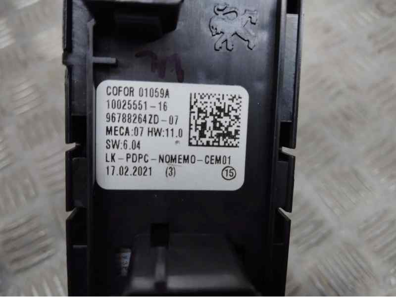 Recambio de mando elevalunas delantero izquierdo para peugeot 208 (p2) e-allure pack referencia OEM IAM 98788264ZD07 10025551 C/