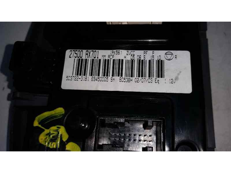 Recambio de mando climatizador para nissan micra (k12e) acenta referencia OEM IAM 5037223181 27500AX701 VALEO