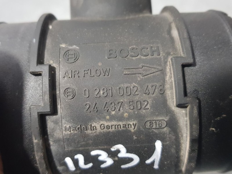 Recambio de caudalimetro para opel astra g berlina sport referencia OEM IAM 24437502 0281002478 BOSCH