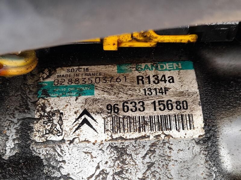 Recambio de compresor aire acondicionado para citroën c6 (td_) 2.7 hdi referencia OEM IAM 9663315680 SANDEN MOD 1314F