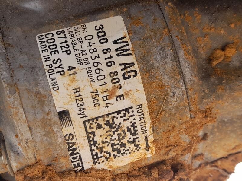 Recambio de compresor aire acondicionado para volkswagen t-cross (c11, d31) 1.0 tsi referencia OEM IAM 3Q0816803E  