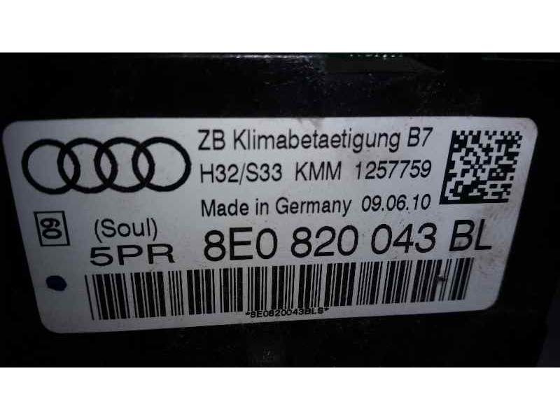 Recambio de mando climatizador para seat exeo berlina (3r2) reference referencia OEM IAM 1257759 8E0820043BL VDO