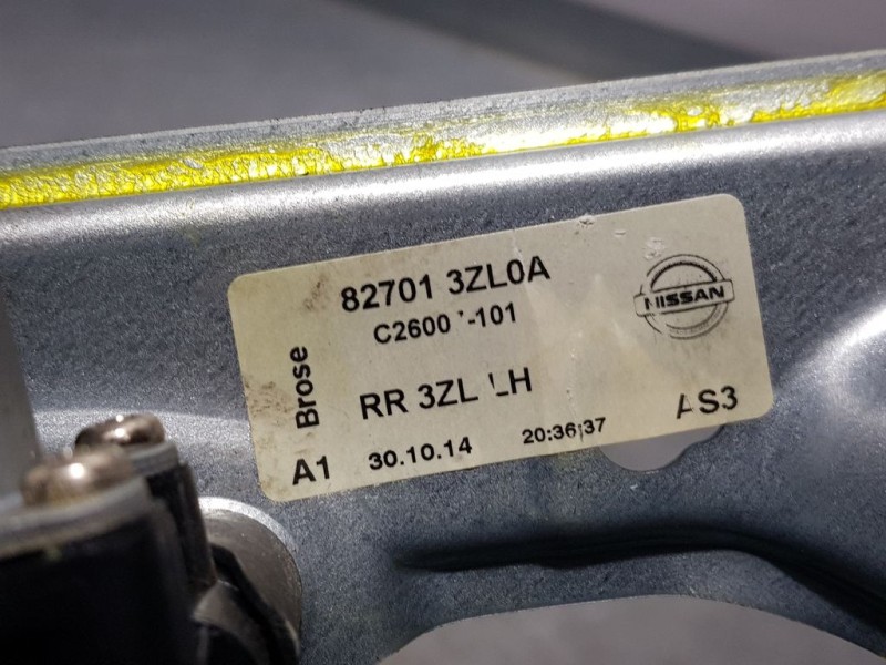 Recambio de elevalunas trasero izquierdo para nissan pulsar (c13) tekna referencia OEM IAM 827013ZL0A C2600101 ELECTRICO 2 PINS 
