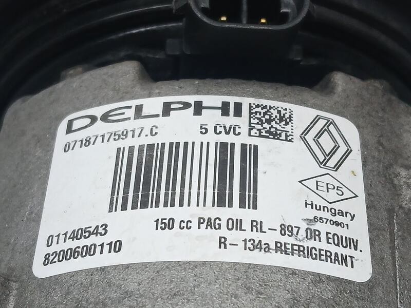 Recambio de compresor aire acondicionado para renault megane ii berlina 5p authentique referencia OEM IAM 8200600110 DELPHI 0114
