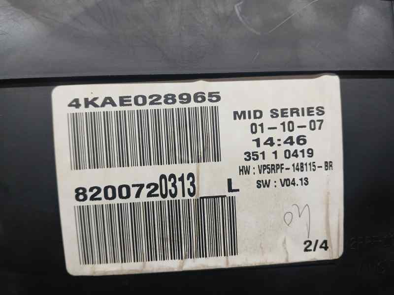 Recambio de cuadro instrumentos para renault megane ii berlina 5p authentique referencia OEM IAM 8200720313 VP5RPF14B115BR 