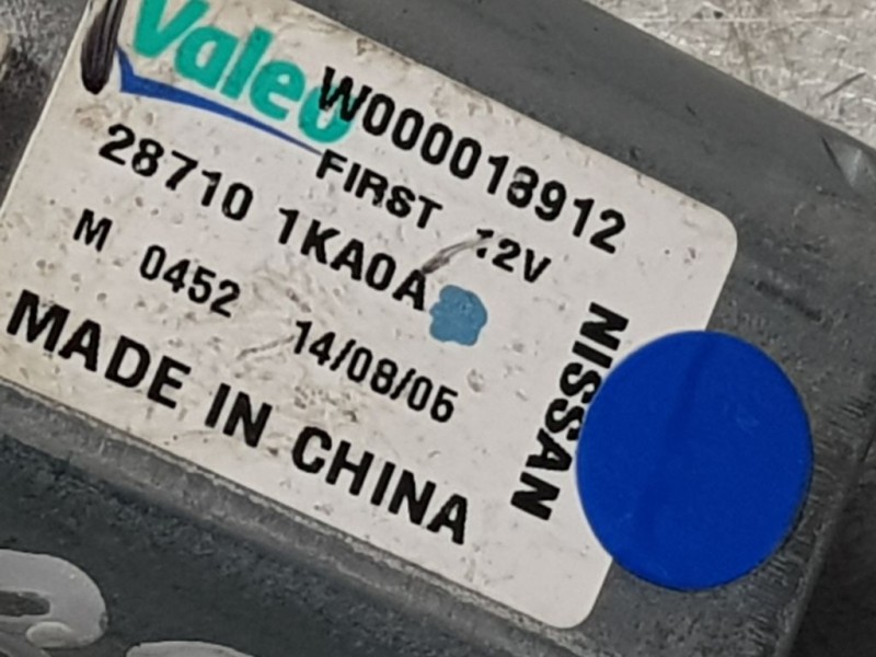 Recambio de motor limpia trasero para nissan pulsar (c13) tekna referencia OEM IAM 287101KA0A 3 PINS VALEO