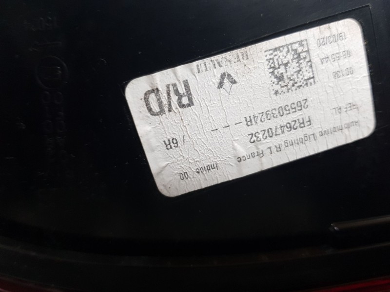 Recambio de piloto trasero derecho para renault talisman executive referencia OEM IAM 265503924R  