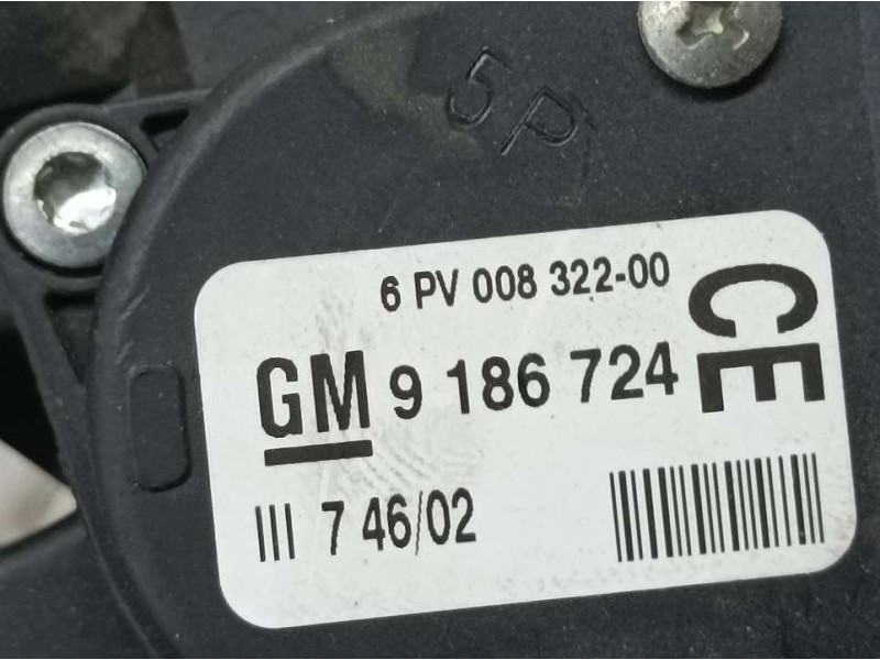 Recambio de potenciometro pedal para saab 9-3 berlina 2.2 tid vector referencia OEM IAM 9186724 6PV00832200 