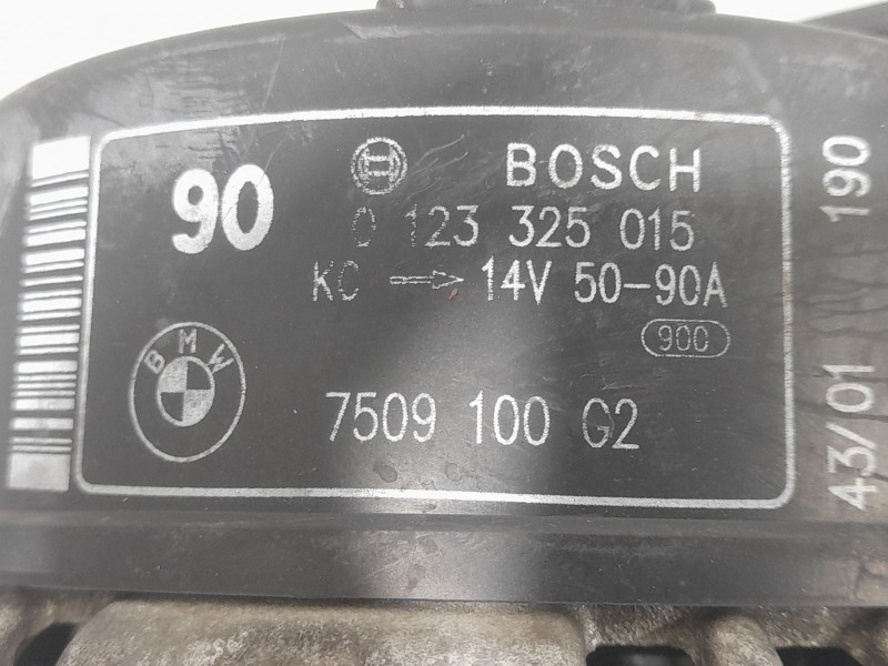 Recambio de alternador para bmw 3 (e46) 316 i referencia OEM IAM 7509100G2 0123325015 BOSCH