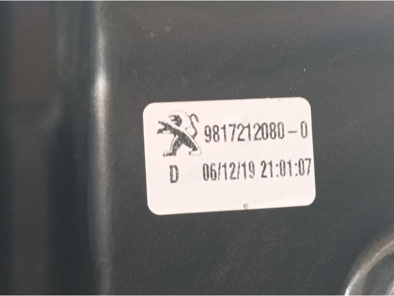 Recambio de elevalunas delantero derecho para peugeot partner kasten furgon referencia OEM IAM 9817212080  ELECTRICO 2 PINS