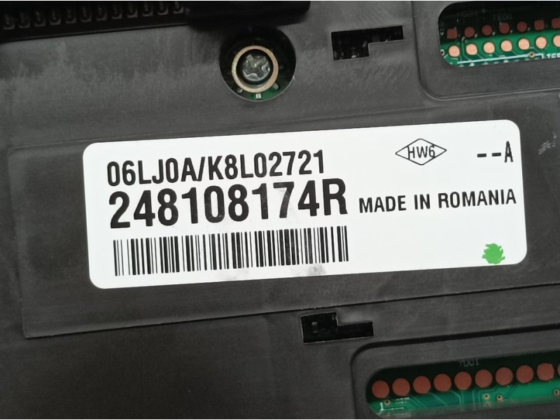 Recambio de cuadro instrumentos para renault clio v experience referencia OEM IAM 248108174R  