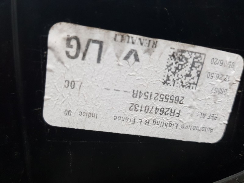 Recambio de piloto trasero izquierdo para renault talisman executive referencia OEM IAM 265552154R  