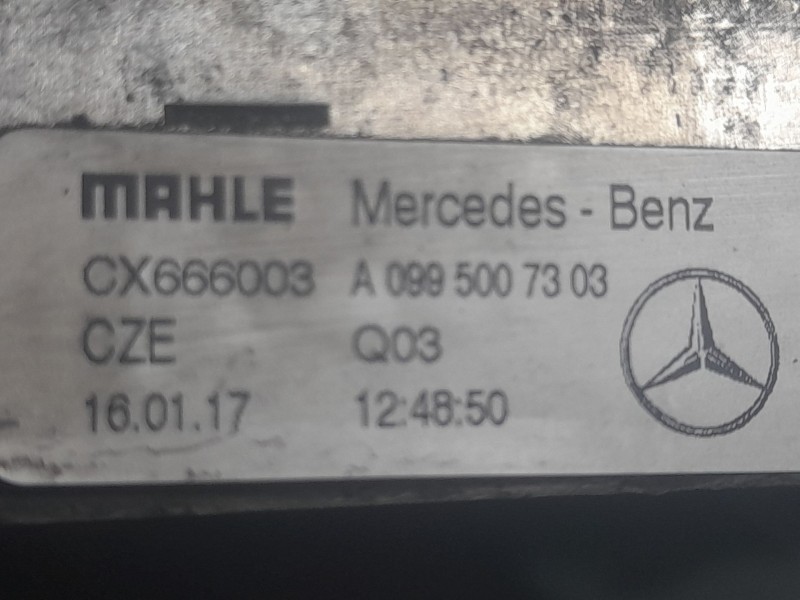 Recambio de radiador agua para mercedes-benz clase c descapotable (a205) c 220 d (205.404) referencia OEM IAM A0995007303 CX6660