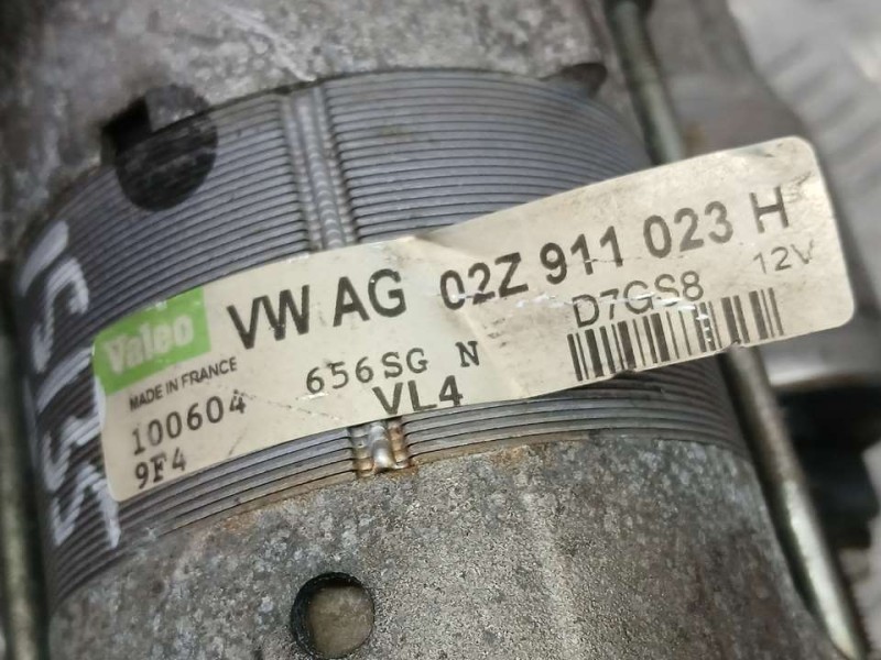 Recambio de motor arranque para seat altea (5p1) select referencia OEM IAM 02Z911023H D7GS8 VALEO