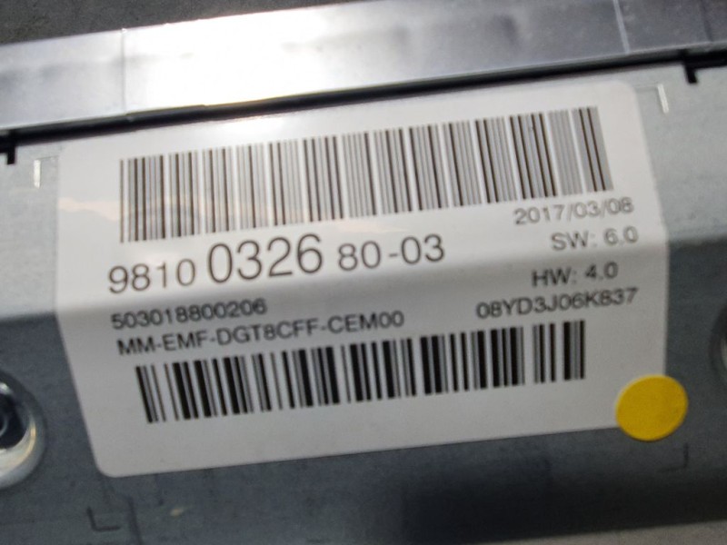 Recambio de sistema navegacion gps para peugeot 3008 active referencia OEM IAM 9810032680 503018800206 