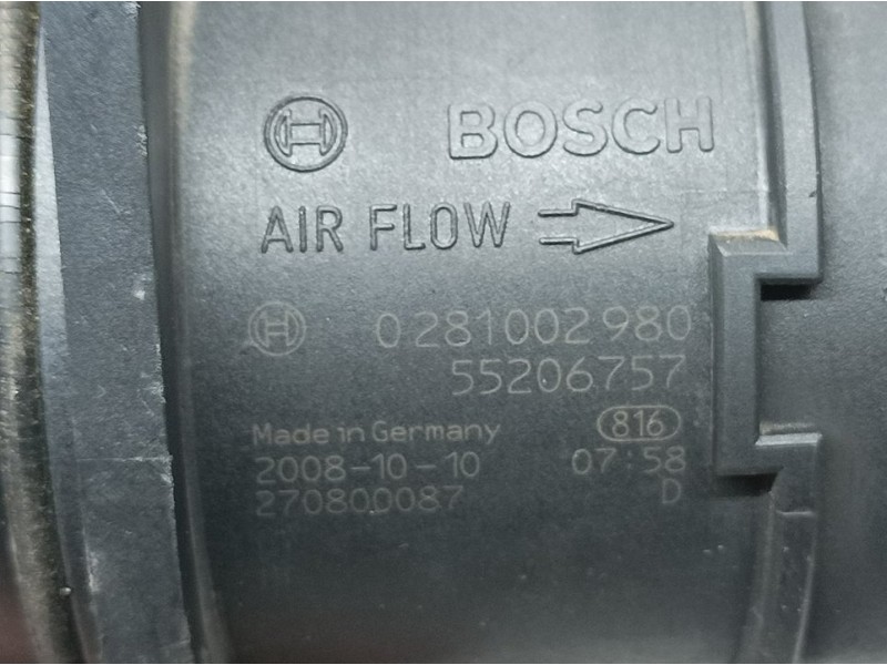 Recambio de caudalimetro para ford ka (ccu) titanium referencia OEM IAM 55206757 0281002980 BOSCH