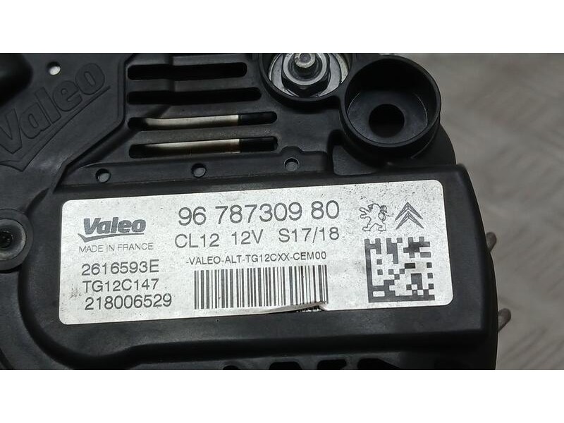 Recambio de alternador para peugeot 5008 allure referencia OEM IAM 9678730980 VALEO 2616593E