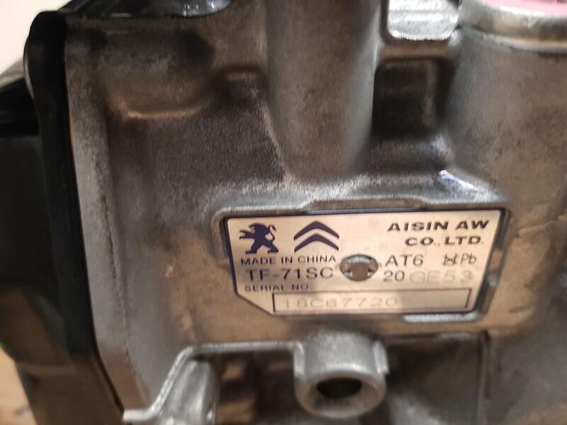Recambio de caja cambios para peugeot 5008 allure referencia OEM IAM 20GE53 18C67720 6VELOCIDADES