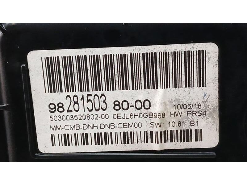 Recambio de cuadro instrumentos para peugeot 5008 allure referencia OEM IAM 9828150380  503003520802