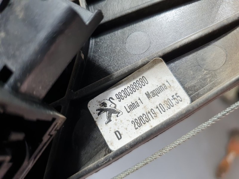 Recambio de elevalunas trasero derecho para peugeot 3008 allure referencia OEM IAM 9830388880  ELECTRICO 6 PINES