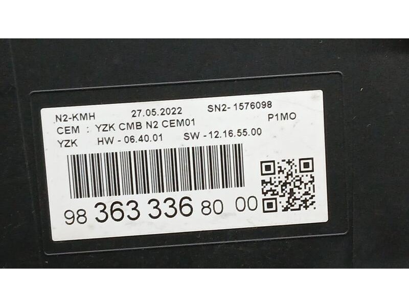 Recambio de cuadro instrumentos para opel crossland x edition referencia OEM IAM 9836333680  