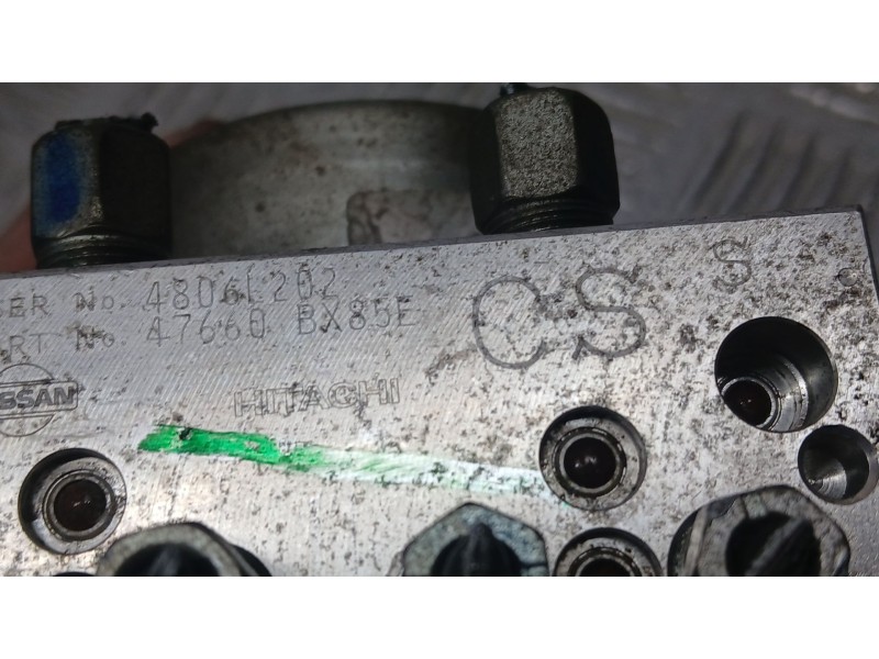 Recambio de abs para nissan juke (f15) 1.5 dci referencia OEM IAM 47660BX85E HITACHI 48061202