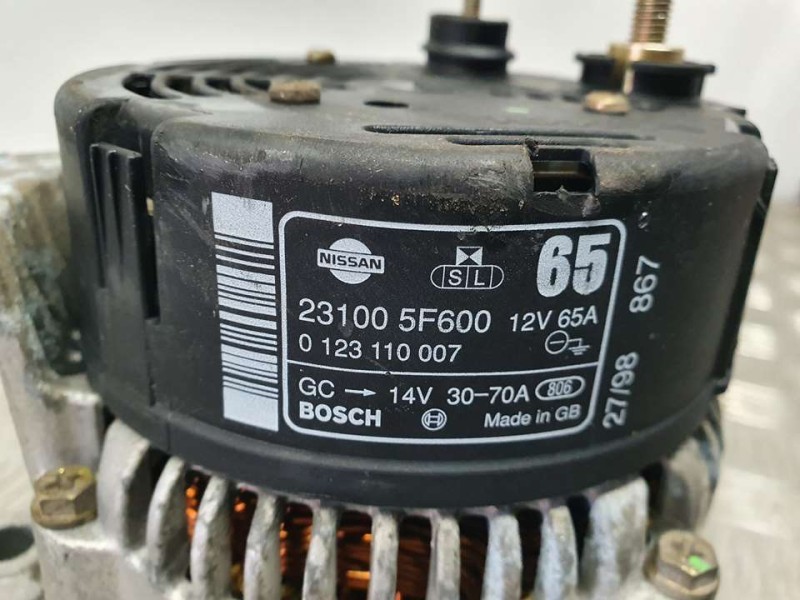 Recambio de alternador para nissan micra (k11) lx referencia OEM IAM 231005F600 0123110007 BOSCH