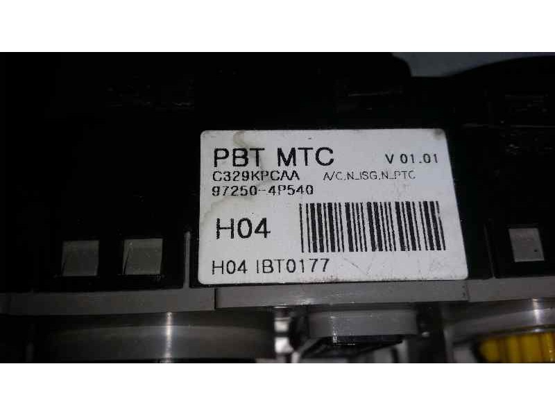 Recambio de mando climatizador para hyundai i20 city s referencia OEM IAM 972504P540  