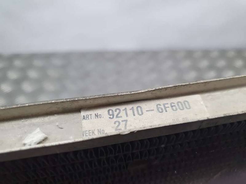 Recambio de condensador / radiador aire acondicionado para nissan micra (k11) lx referencia OEM IAM 921106F600 122926 