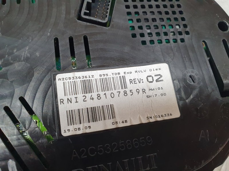 Recambio de cuadro instrumentos para renault megane iii berlina 5 p expression referencia OEM IAM 248107859R A2C53363612 CONTINE