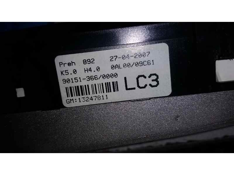 Recambio de mando climatizador para opel astra h ber. edition referencia OEM IAM 90151366 13247811 