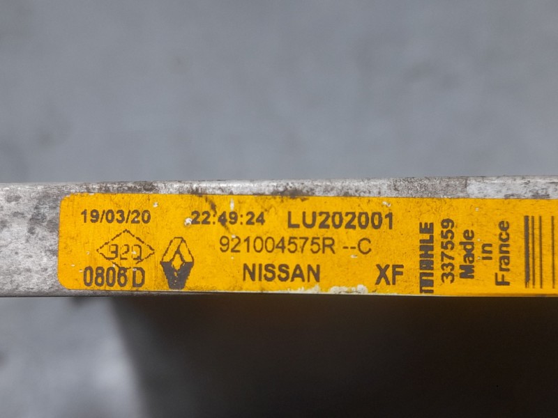 Recambio de condensador / radiador aire acondicionado para nissan qashqai ii (j11, j11_) 1.5 dci referencia OEM IAM 921004575RC 
