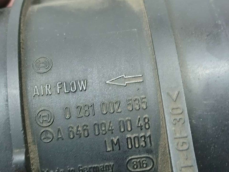 Recambio de caudalimetro para mercedes-benz clase e (w211) berlina e 220 cdi (211.006) referencia OEM IAM A6460940048 0281002535