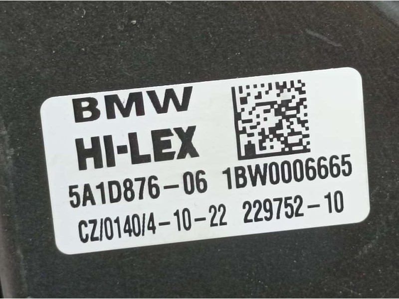Recambio de elevalunas delantero derecho para bmw serie x1 (u11) sdrive 1.8i referencia OEM IAM 5A1D87606 1BW0006665 HILEX ELECT