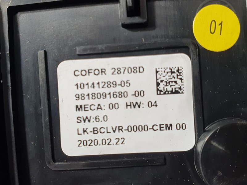 Recambio de modulo electronico para ds 7 crossback be chic referencia OEM IAM 9818091680 1014128905 