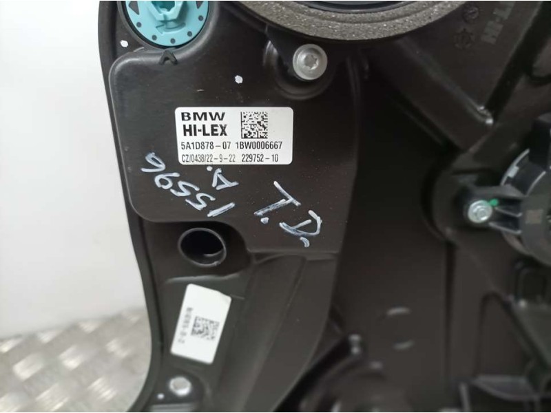 Recambio de elevalunas trasero derecho para bmw serie x1 (u11) sdrive 1.8i referencia OEM IAM 5A1D87807 1BW0006667 HILEX ELECTRI