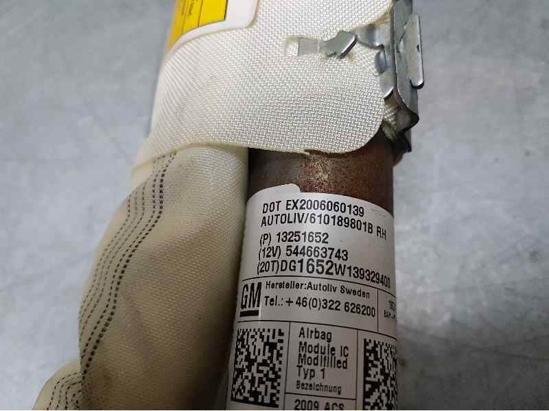 Recambio de airbag cortina delantero derecho para chevrolet cruze ls referencia OEM IAM 13251652  
