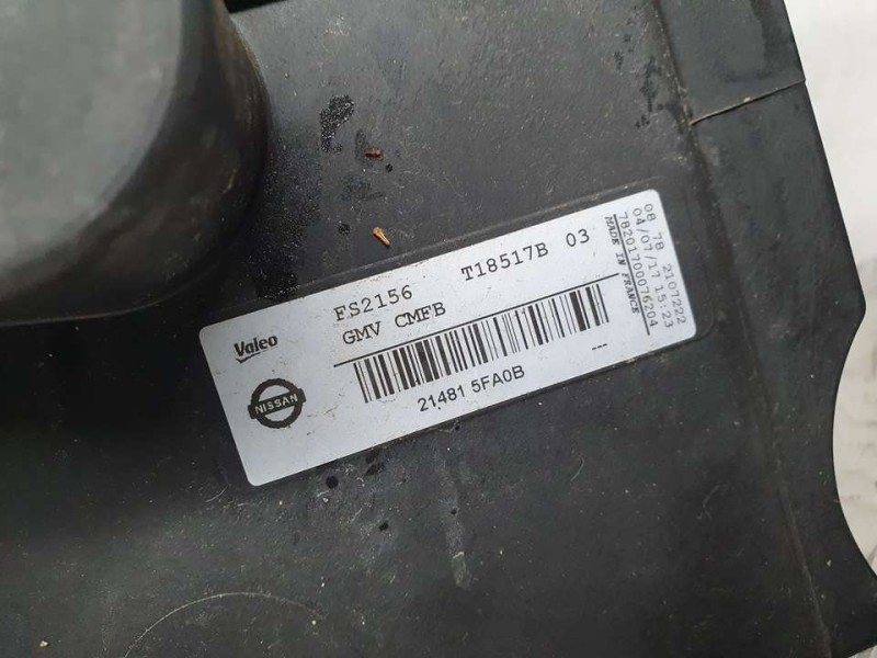 Recambio de electroventilador para nissan micra v (k14) bose limited edition referencia OEM IAM 214815FA0B T18517B VALEO