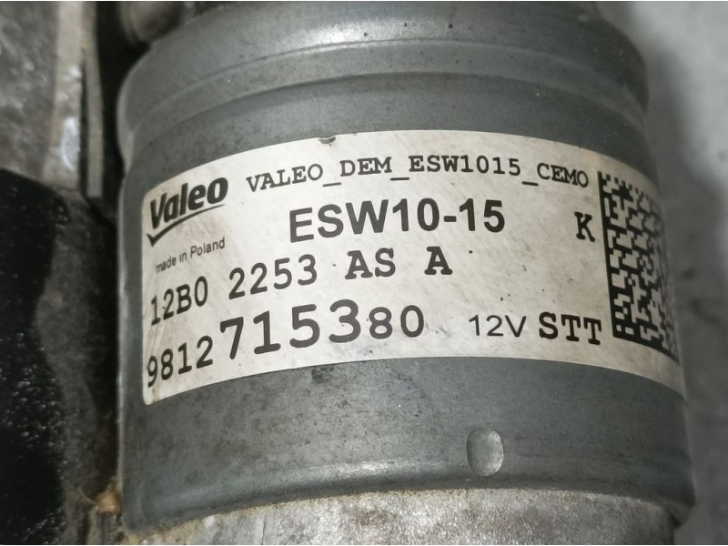 Recambio de motor arranque para opel corsa f edition referencia OEM IAM 9812715380 ESW1015 VALEO