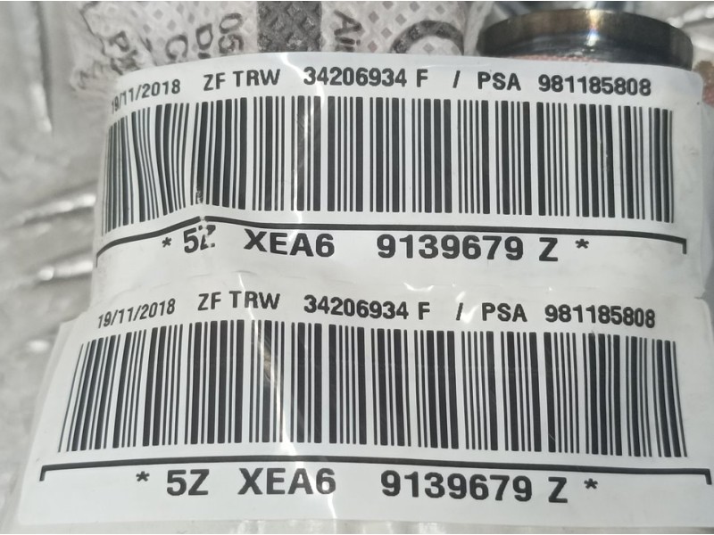 Recambio de airbag cortina delantero izquierdo para citroën c3 shine referencia OEM IAM 981185808 34206934F ZF TRW