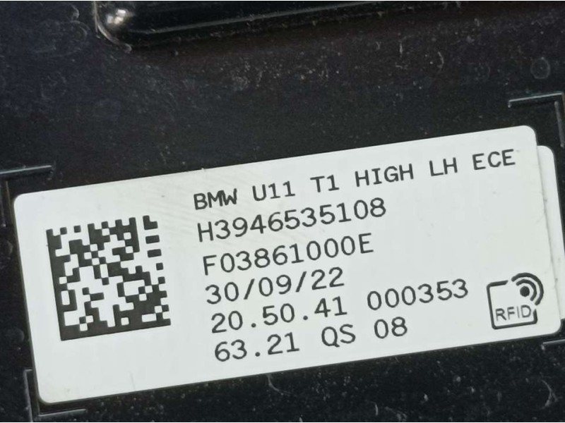 Recambio de piloto trasero izquierdo para bmw serie x1 (u11) sdrive 1.8i referencia OEM IAM H3946535108 F0386100E EXTERIOR LED