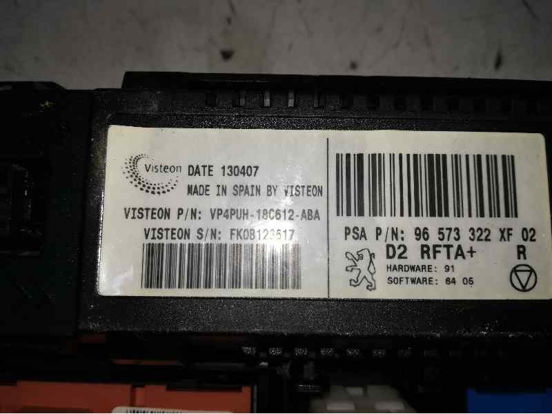 Recambio de mando climatizador para peugeot 407 st confort referencia OEM IAM VP4PUH18C612ABA 96573322XF VSITEON